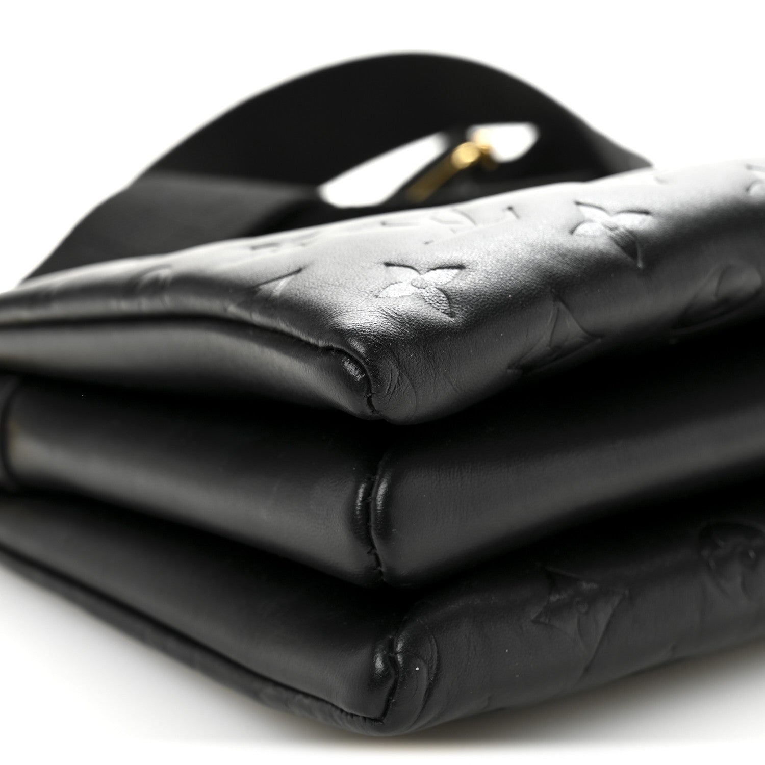 Louis Vuitton Lambskin Embossed Monogram Coussin PM Black 10 of 12