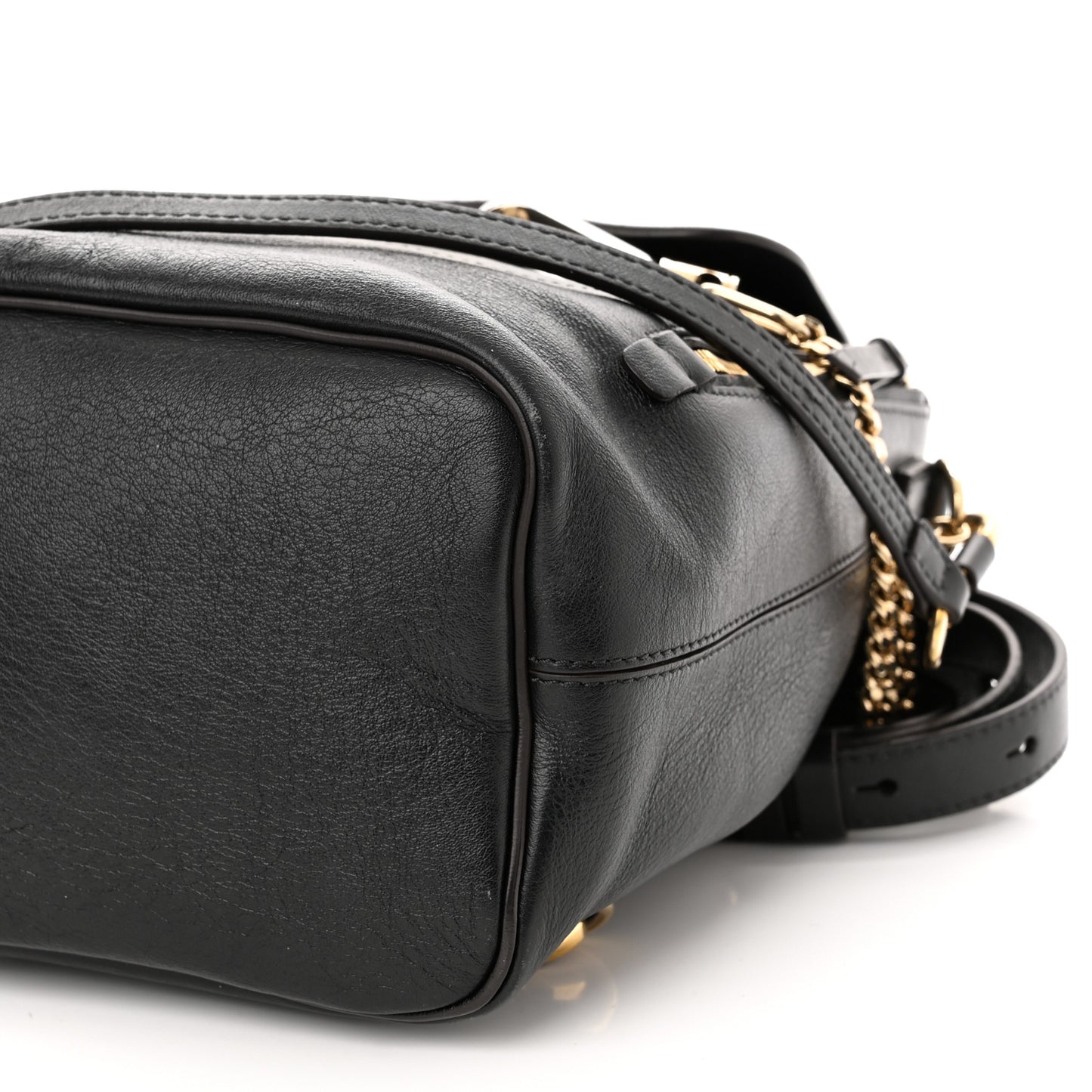 Suede Calfskin Medium Faye Backpack Black