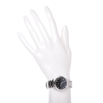 Gucci Stainless Steel 27mm G-Timeless Charm Quartz Watch Black 2 of 6