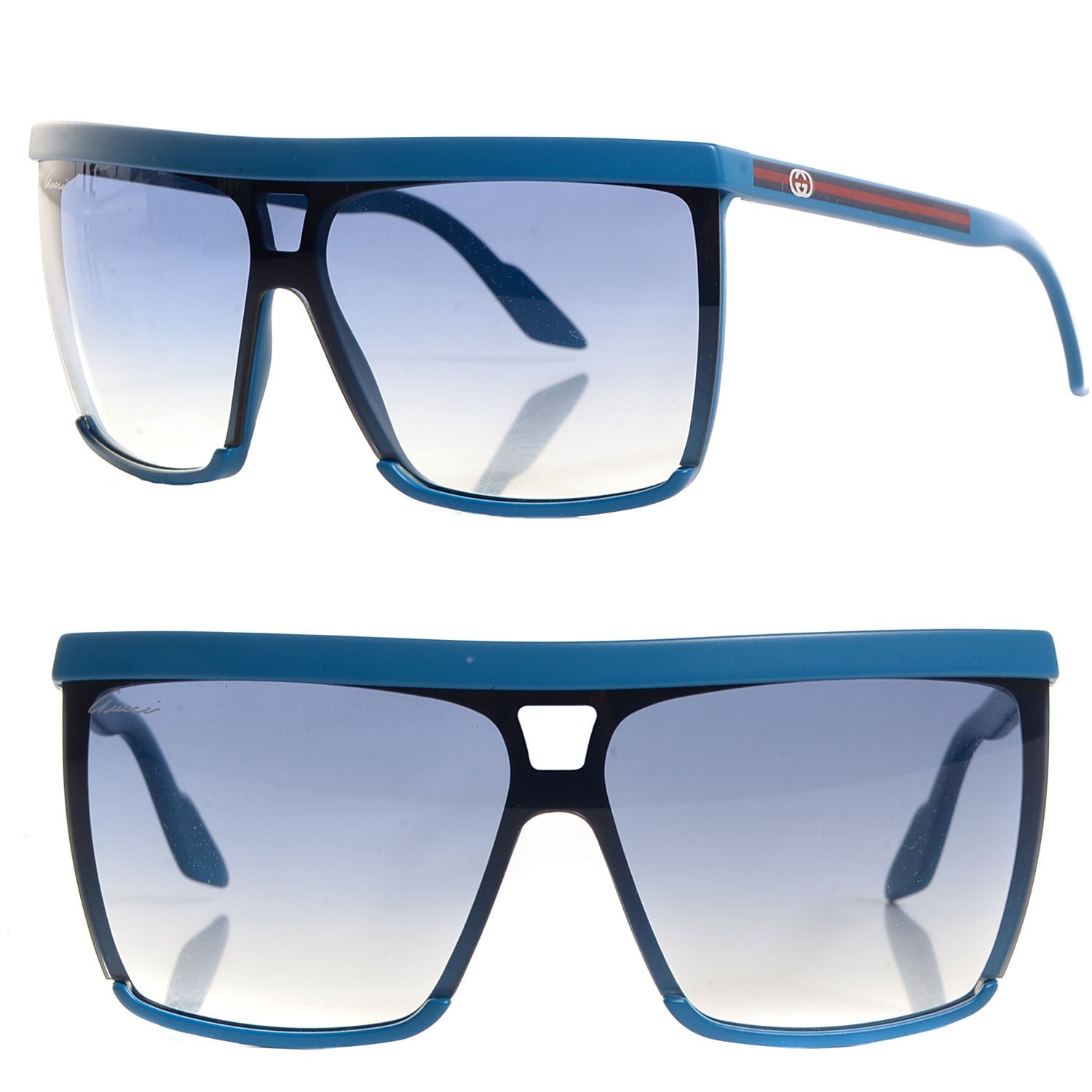Gucci Shield Sunglasses 3554/S Blue 1 of 6