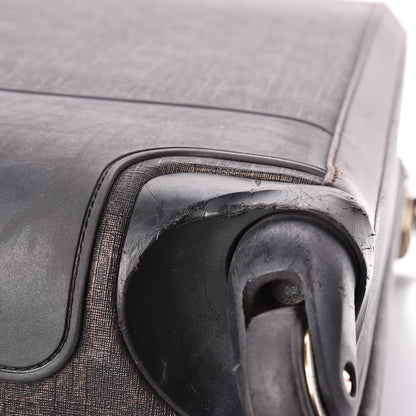 Gucci GG Supreme Monogram Four Wheel Carry On Suitcase Dark Brown 22 of 46