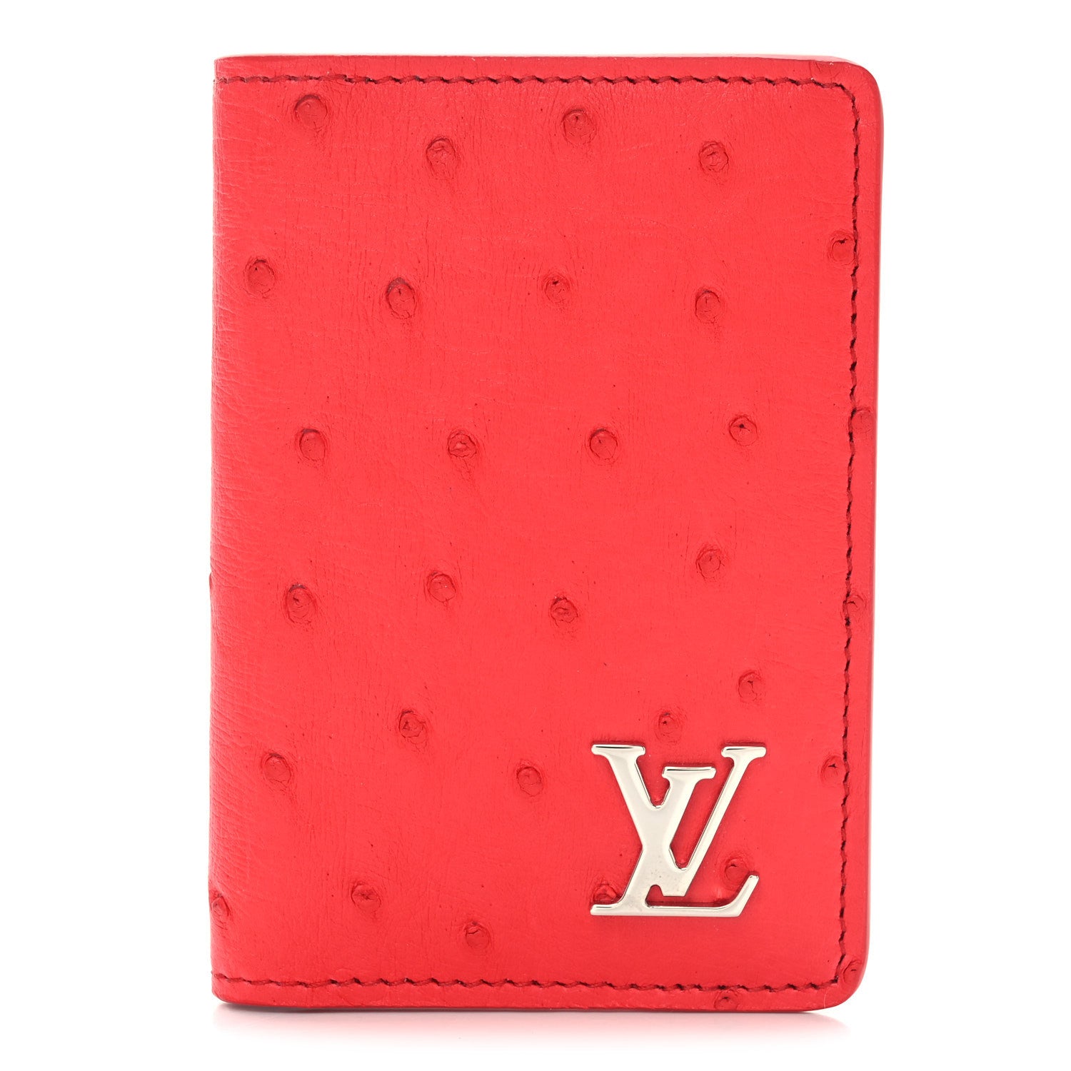 Louis Vuitton Ostrich Pocket Organizer Rouge 1 of 7