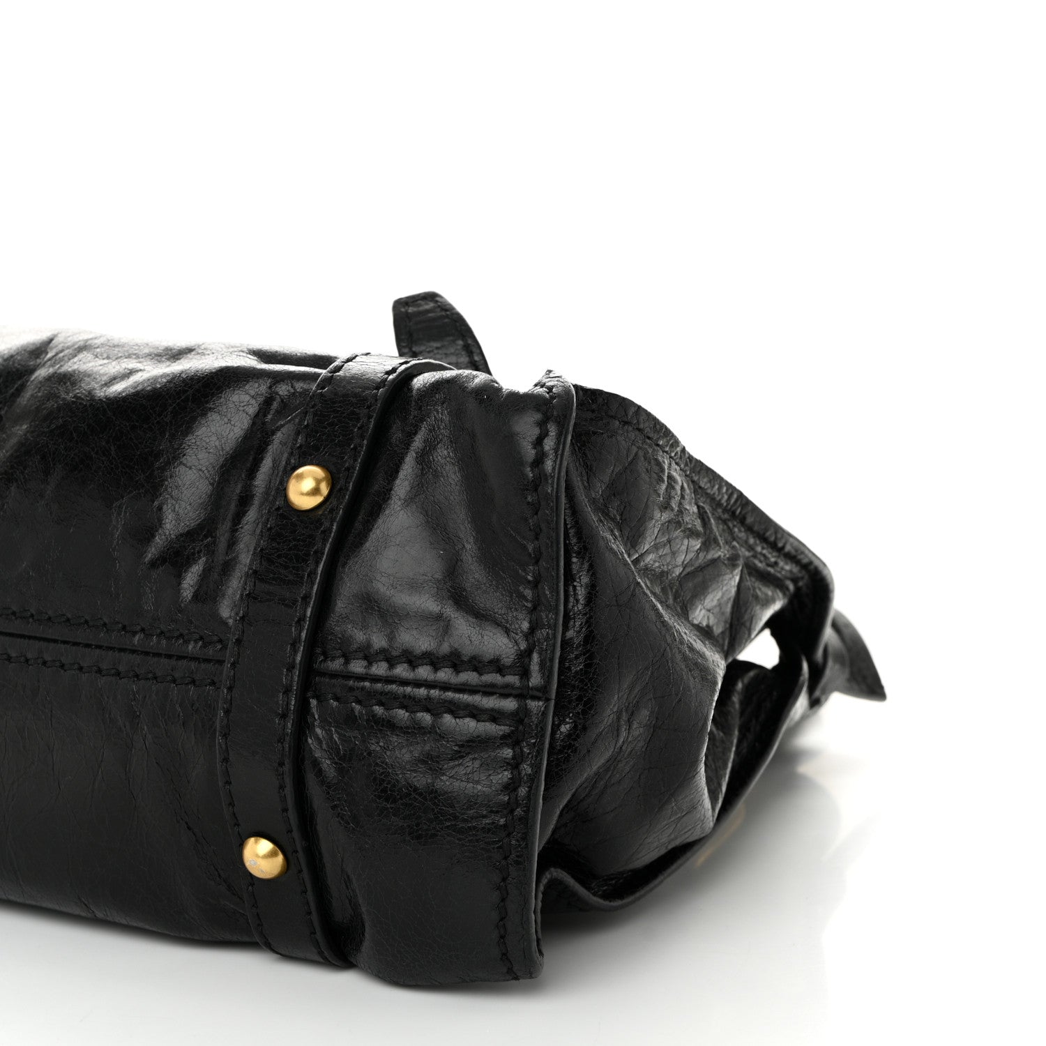 Miu Miu Vitello Lux Peggy Bow Tote Black 9 of 10