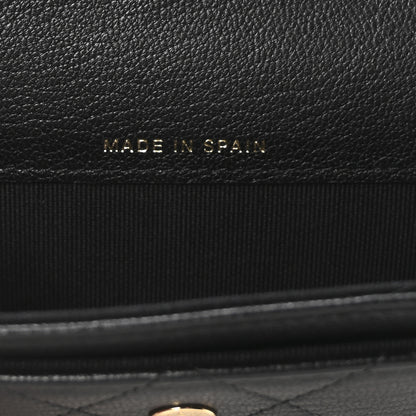 Chanel Goatskin Quilted Flap Card Holder Black 7 of 8
