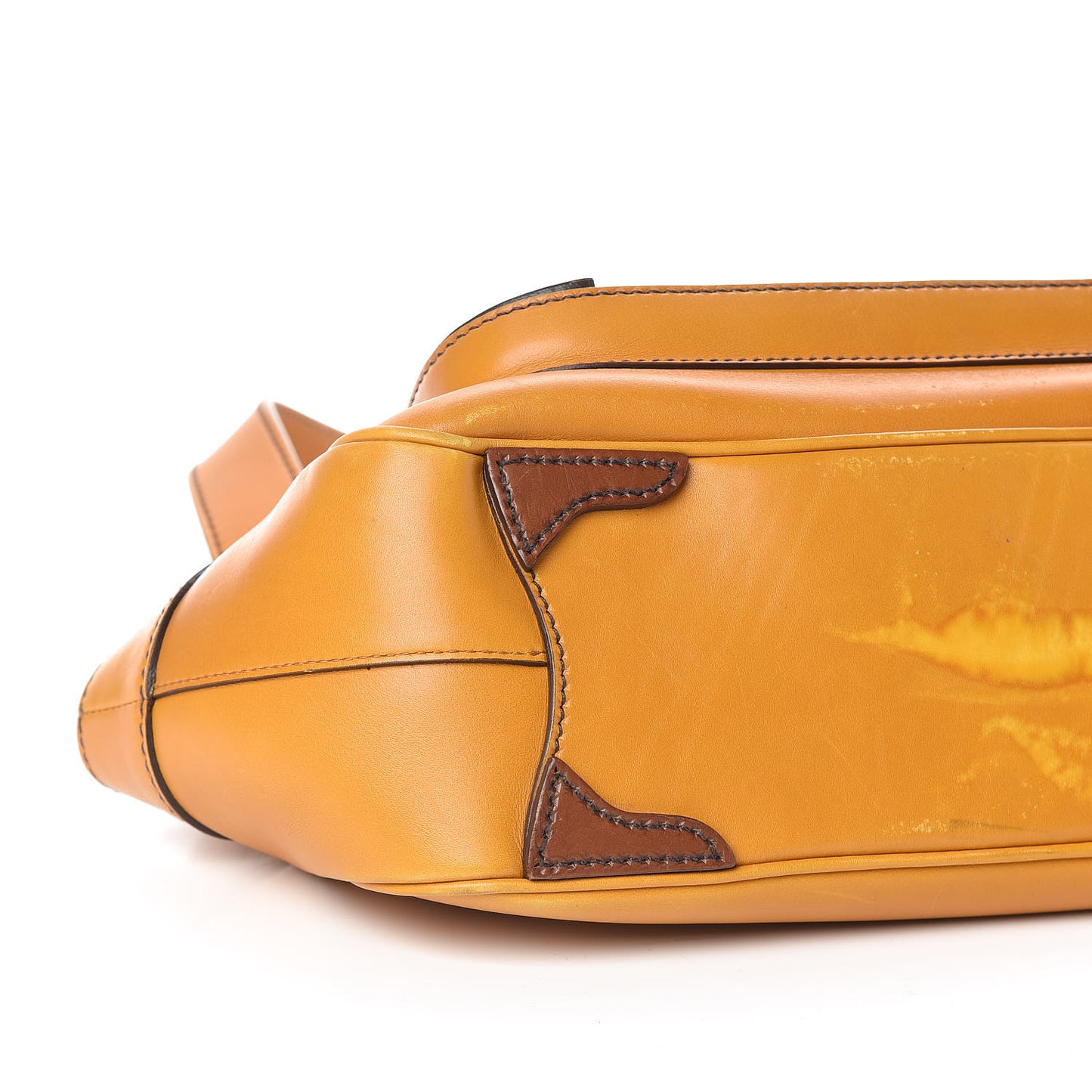 Vitello Shoulder Bag Ocra Noce