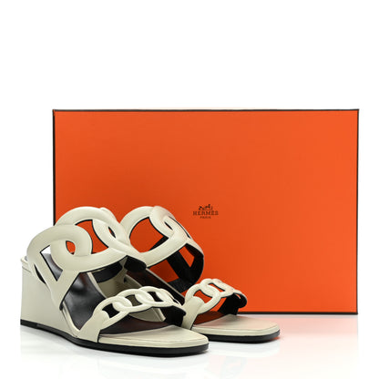 Hermes Nappa Figari 55 Sandals 37 Beige Glaise 9 of 9