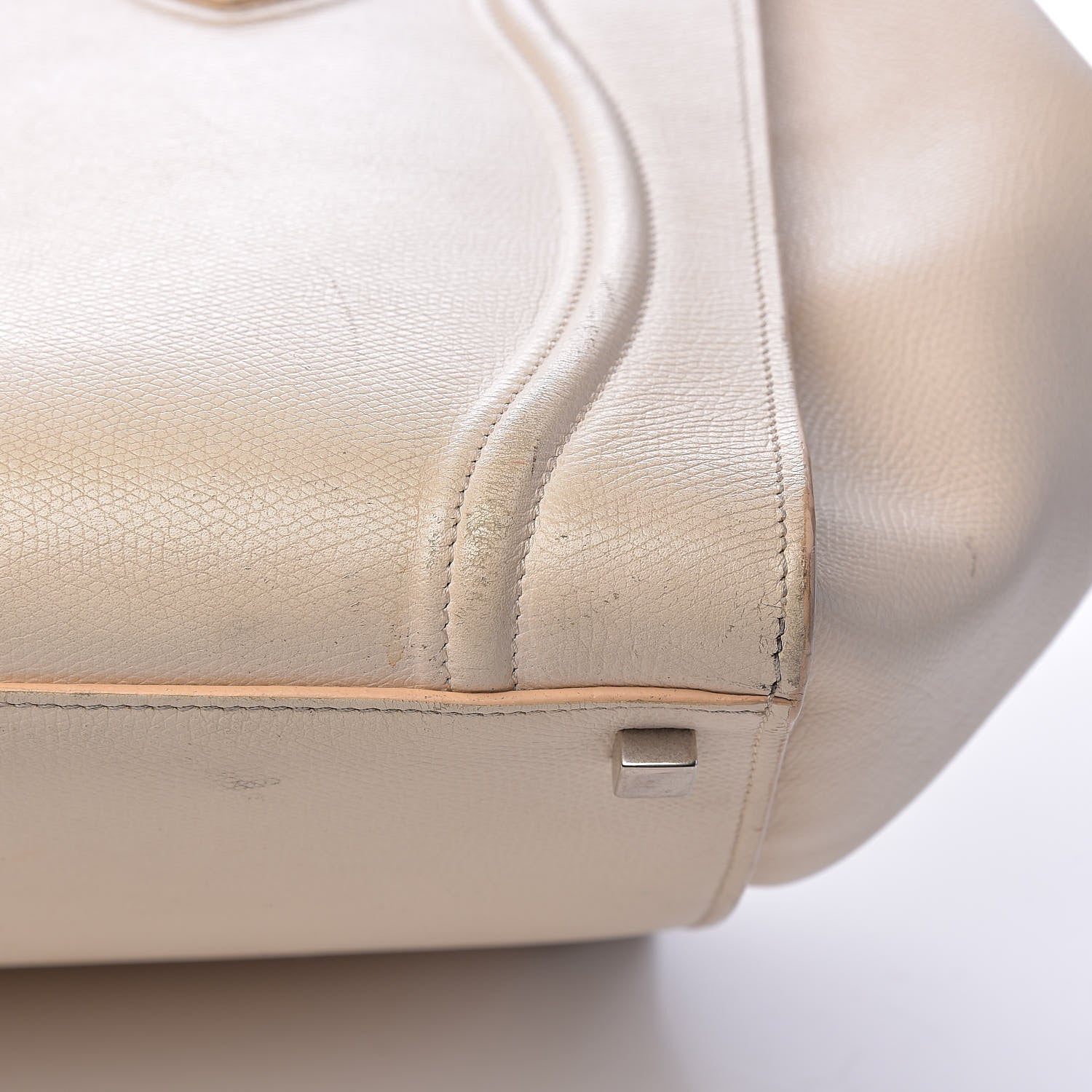 Celine Grained Calfskin Medium Phantom Luggage Cream 32 of 39