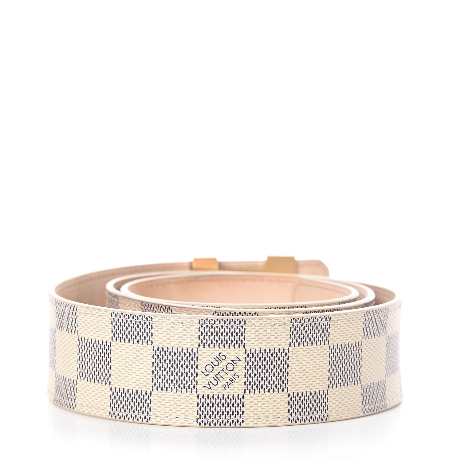 Louis Vuitton Damier Azur LV Initiales Belt 90 36 3 of 8