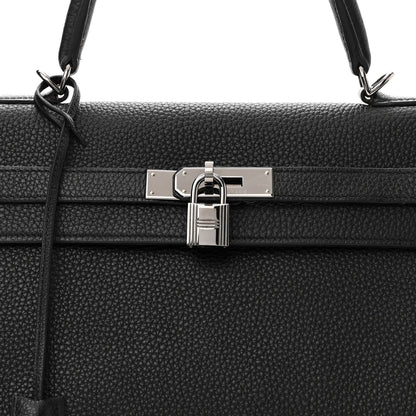 Hermes Taurillon Clemence Kelly Retourne 35 Black 7 of 10
