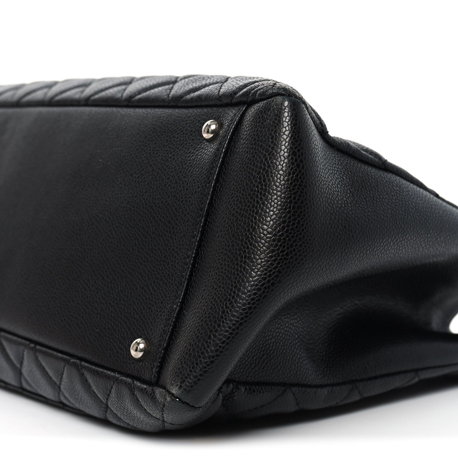 Chanel Caviar Quilted XL Grand Shopping Tote GST Black 9 of 9