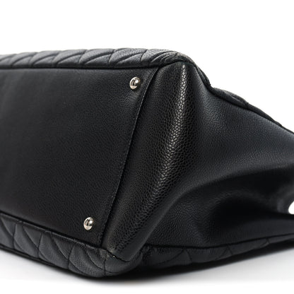 Chanel Caviar Quilted XL Grand Shopping Tote GST Black 9 of 9