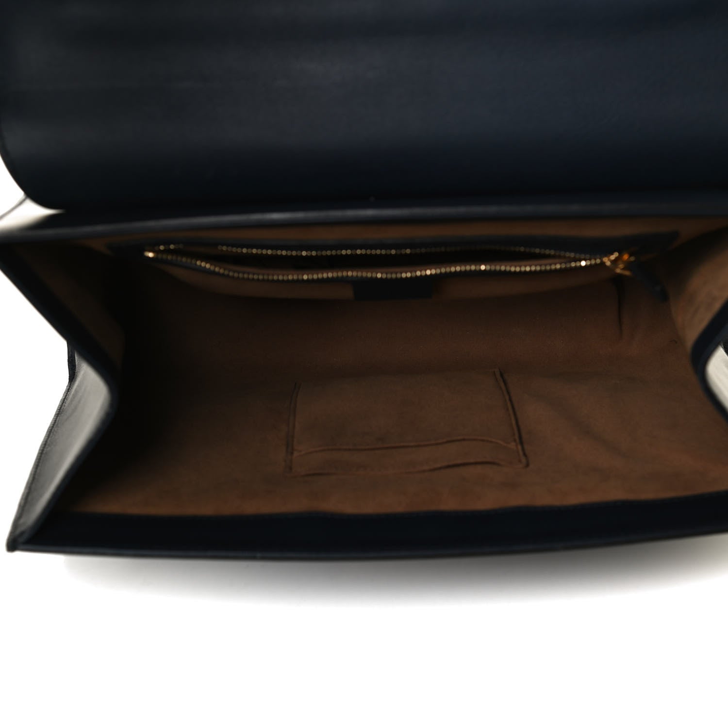 Gucci Calfskin Medium Padlock Signature Top Handle Bag Navy 5 of 14