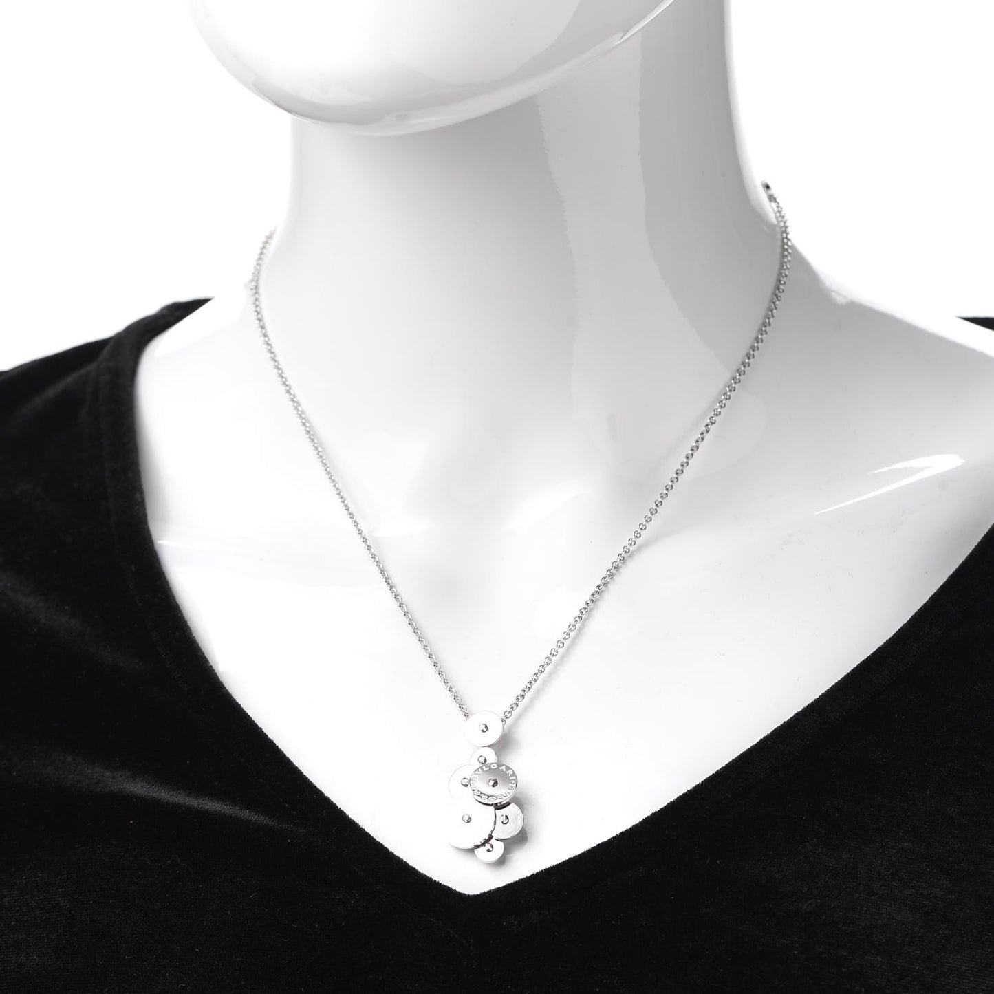 18K White Gold Cicladi Pendant Necklace