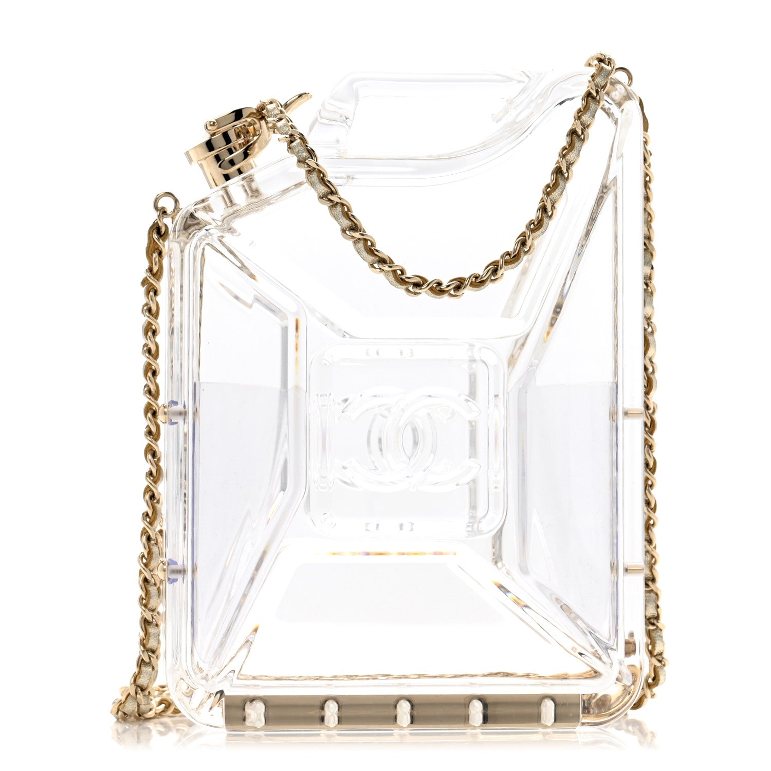 Chanel Plexiglass Dubai by Night Gas Tank Clutch 1 of 9