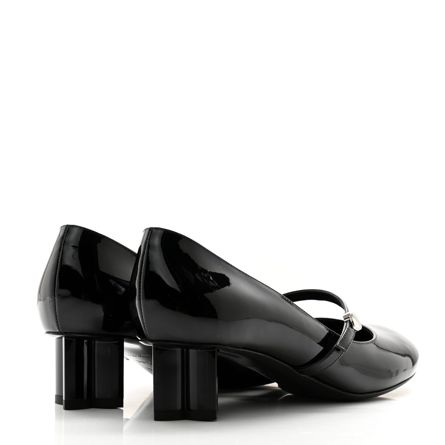 Louis Vuitton Patent Uniformes Silhouette 40mm Pumps 39.5 Black 4 of 10