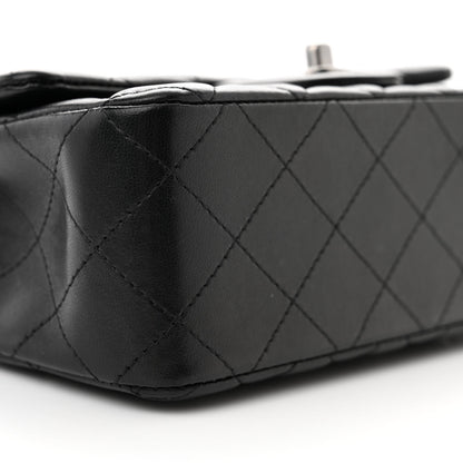 Chanel Lambskin Quilted Mini Rectangular Flap Black 9 of 11