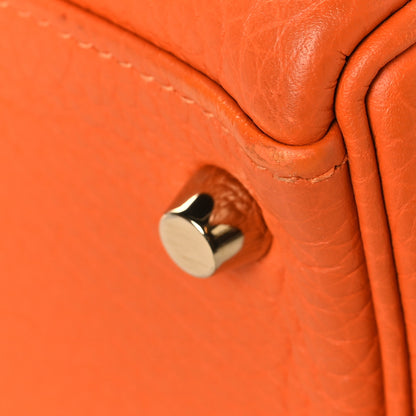 Hermes Taurillon Clemence Kelly Retourne 35 Orange 12 of 14