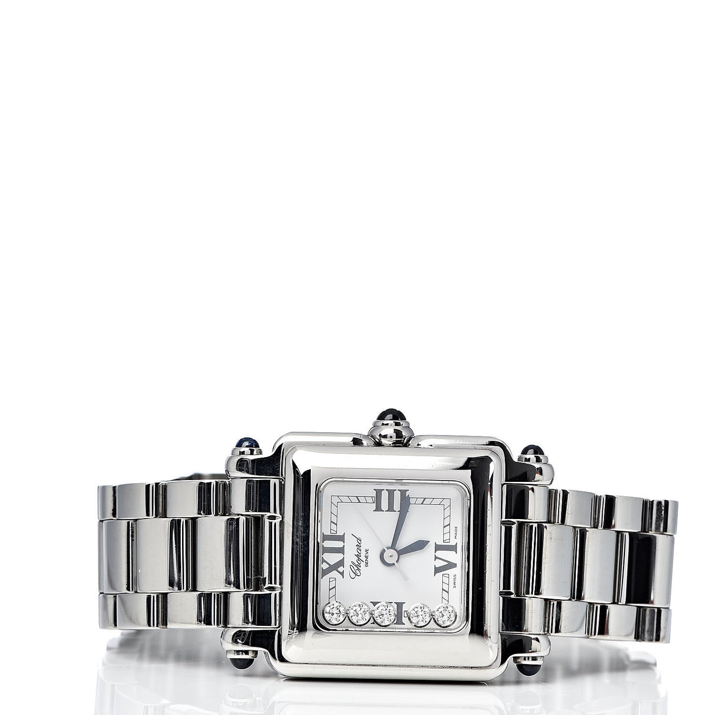Stainless Steel 5 Diamond 23mm Happy Sport Quartz Watch
