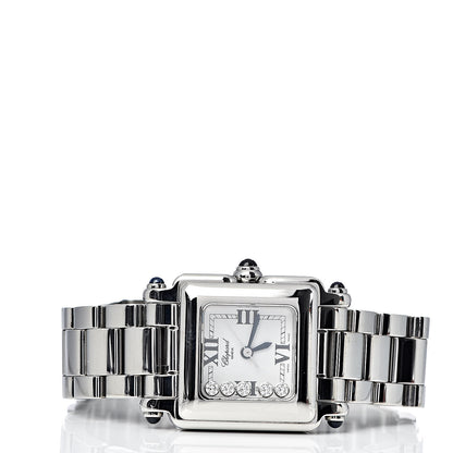 Chopard Stainless Steel 5 Diamond 23mm Happy Sport Quartz Watch 3 of 7