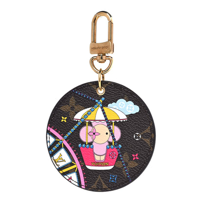 Louis Vuitton Monogram 2020 Christmas Animation Big Wheel Bag Charm Key Ring Rose Ballerine 1 of 5