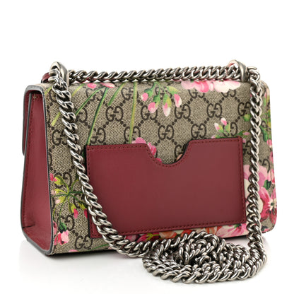 Gucci GG Supreme Monogram Blooms Small Padlock Shoulder Bag Beige Multicolor Dry Rose 3 of 10