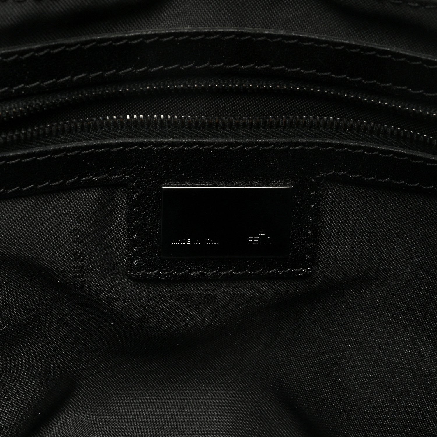 Fendi Zucchino Vitello Mama Baguette Black Moro 6 of 9
