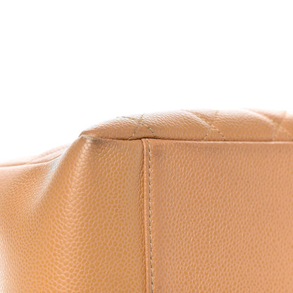 Chanel Caviar Quilted Grand Shopping Tote GST Beige 15 of 20