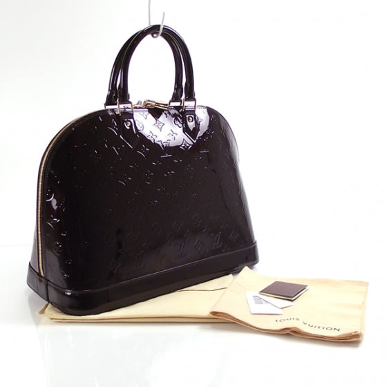 Louis Vuitton Vernis Alma MM Amarante 3 of 8