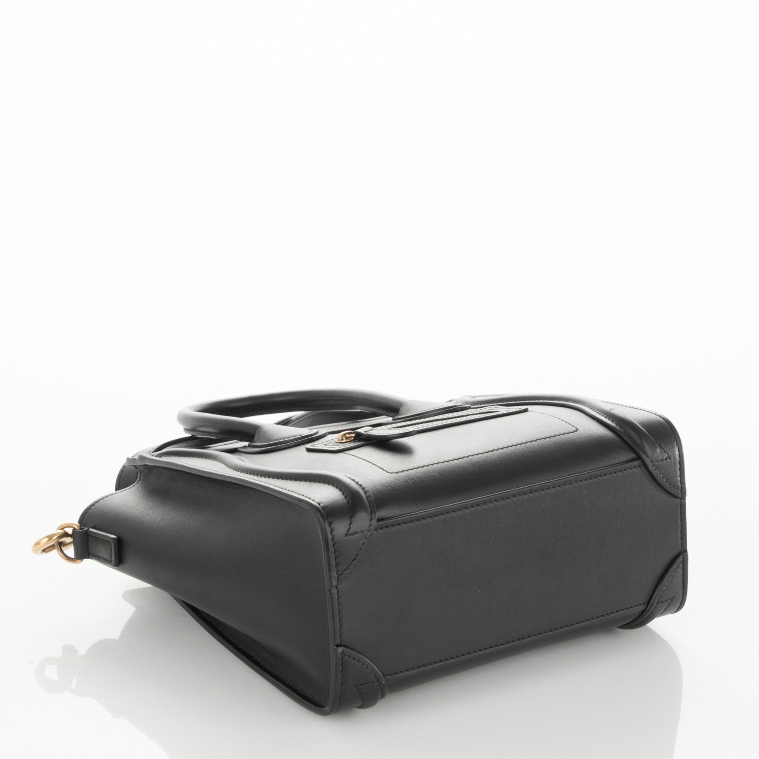 Celine Smooth Calfskin Nano Luggage Black 5 of 7