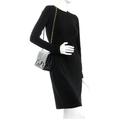 Chanel Lambskin Quilted Medium Double Flap Black 2 of 10