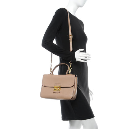 Miu Miu Goatskin Madras Shoulder Bag Cammeo 2 of 13