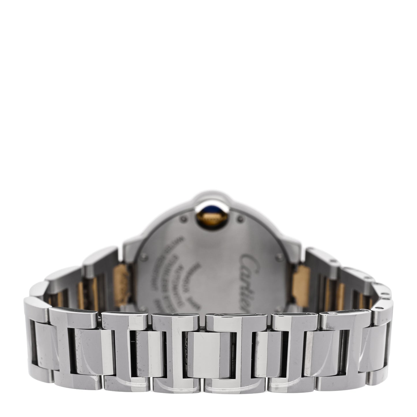 Stainless Steel 18K Yellow Gold 33mm Ballon Bleu De Cartier Automatic Watch
