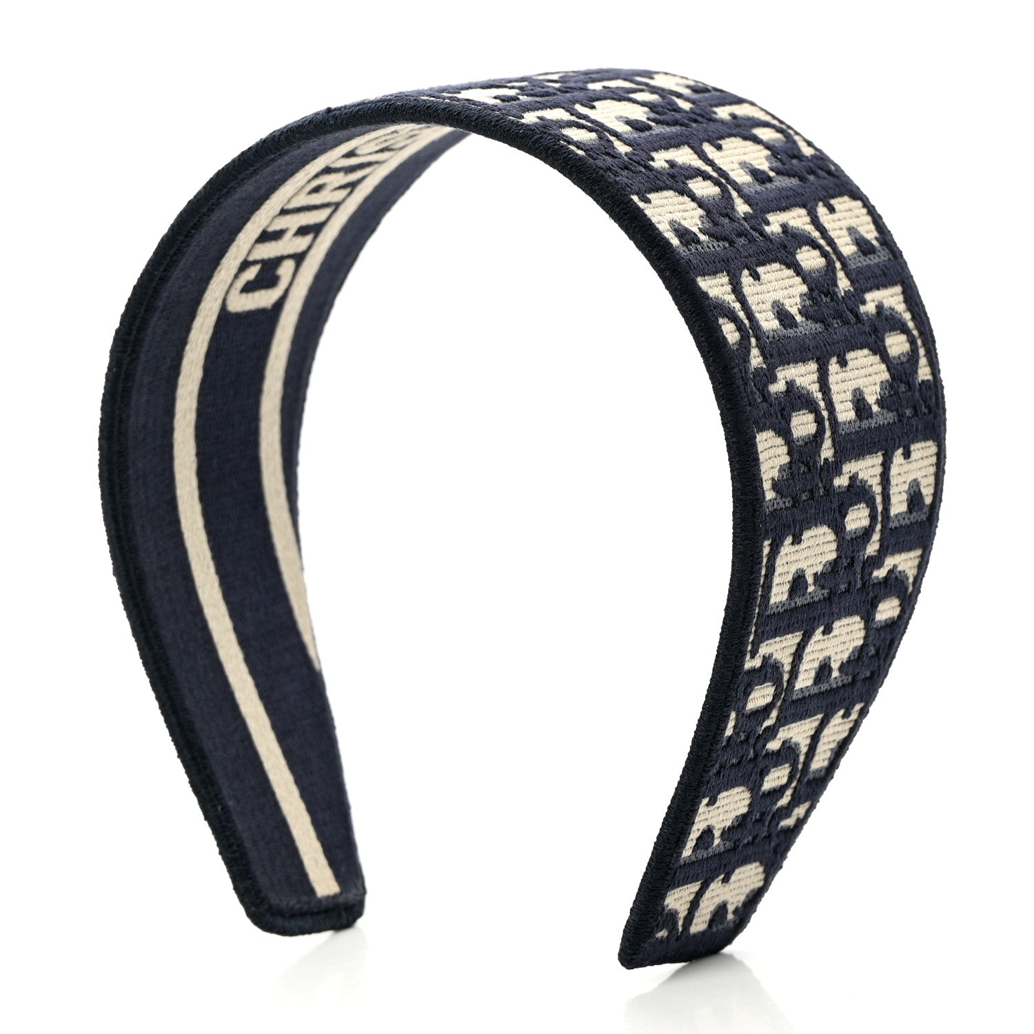 Christian Dior Oblique Headband Blue 6 of 8