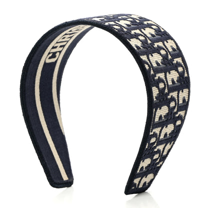Christian Dior Oblique Headband Blue 6 of 8