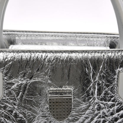 Christian Dior Metallic Calfskin Medium Diorever Flap Silver 6 of 13