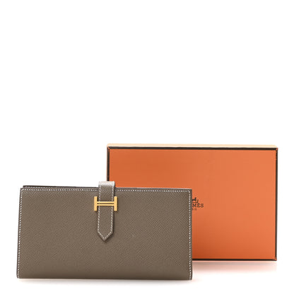 Hermes Epsom Bearn Gusset Wallet Etoupe 8 of 8