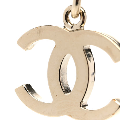 Chanel Metal Lambskin Pearl Chain Flap Bag Long Necklace Gold Black Pearly White 6 of 7