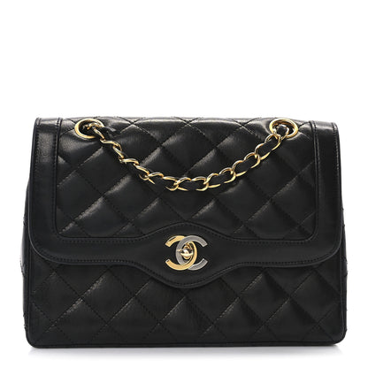 Chanel Lambskin Quilted Small Single Flap Black 1 of 10