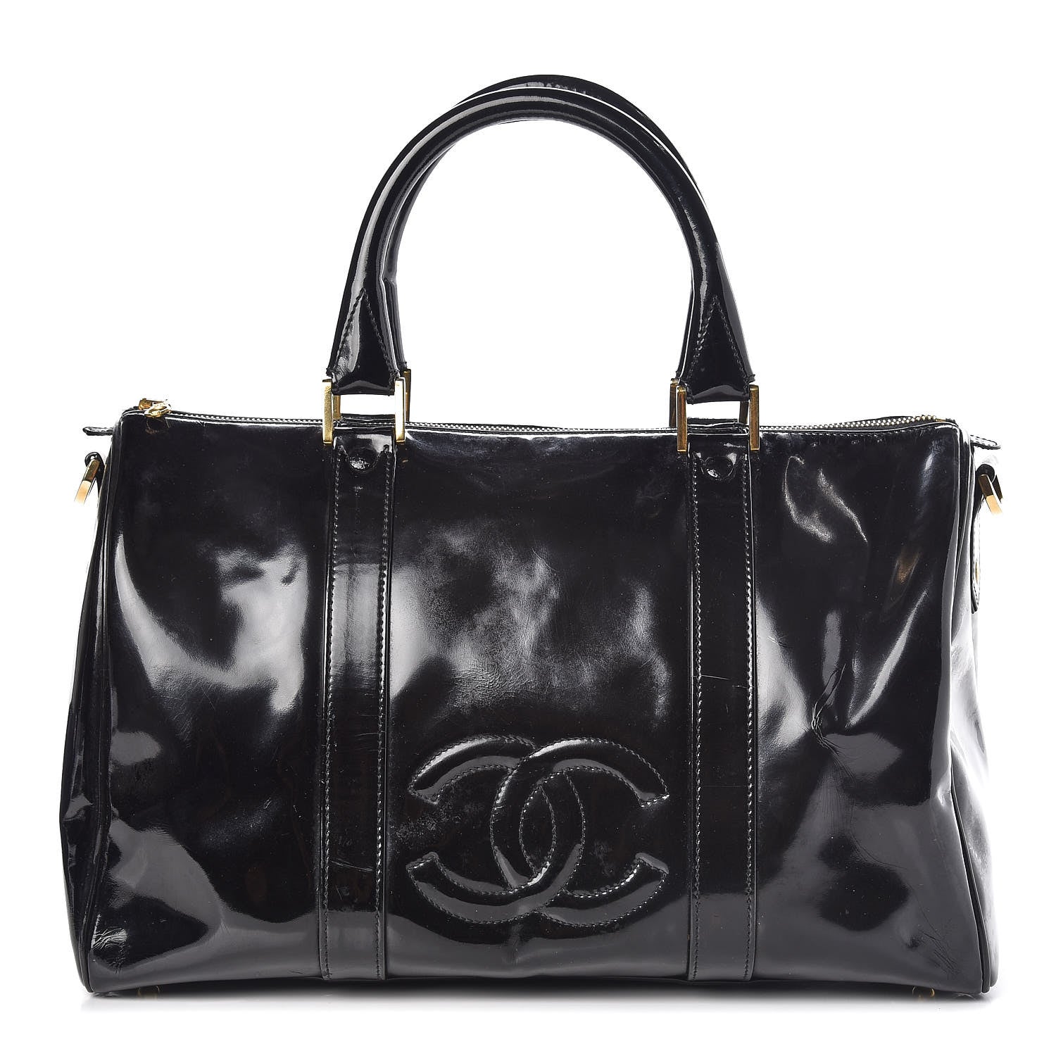 Chanel Patent Timeless CC Duffel Bag Black 1 of 11
