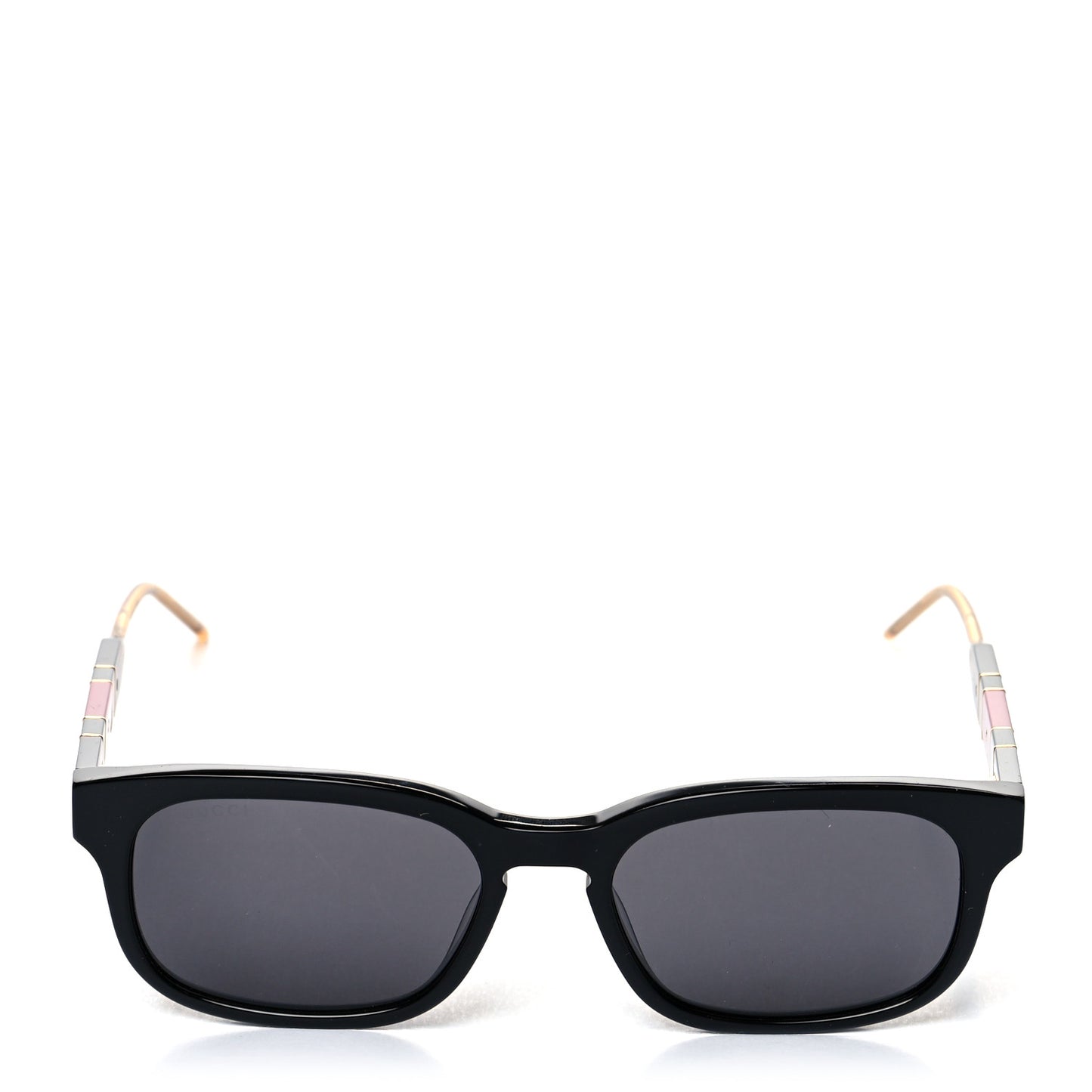 Acetate Square Frame Web Glitter Sunglasses GG062S Black