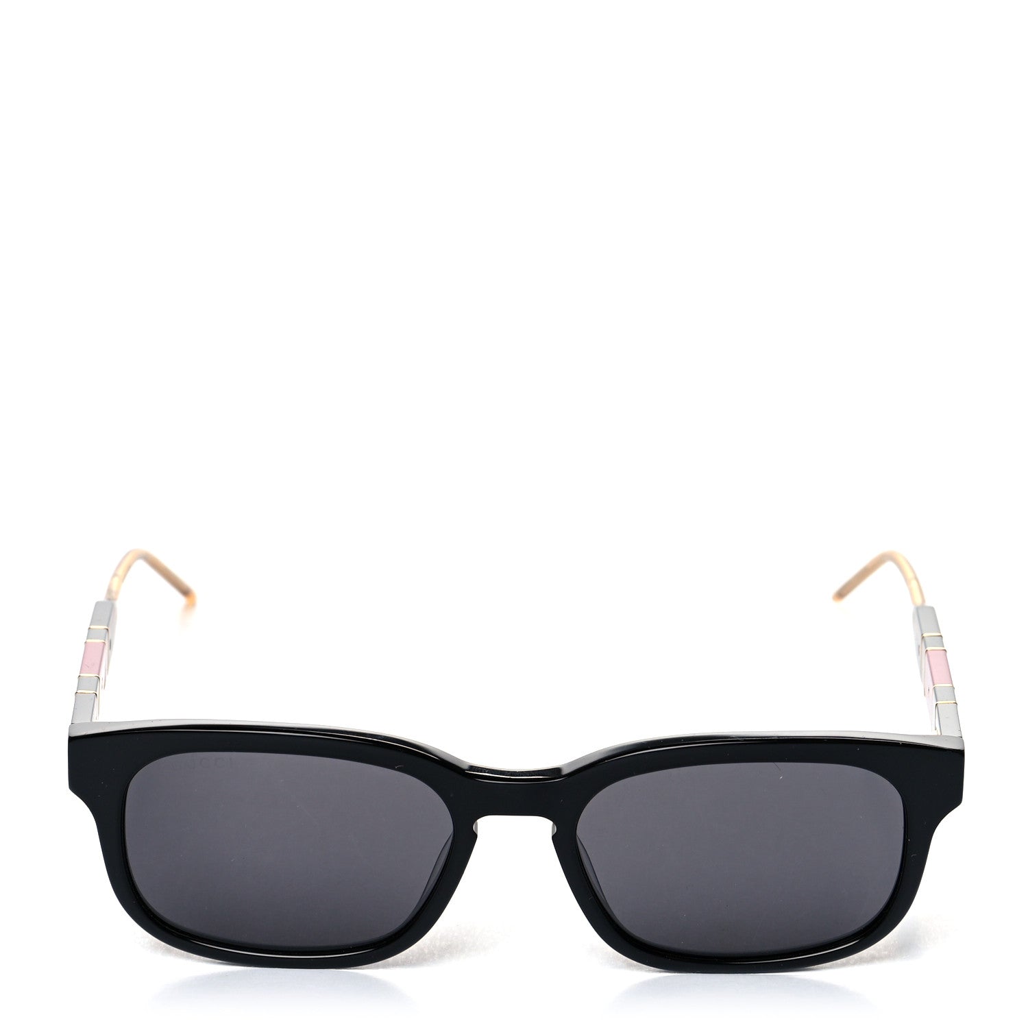 Gucci Acetate Square Frame Web Glitter Sunglasses GG062S Black 2 of 7