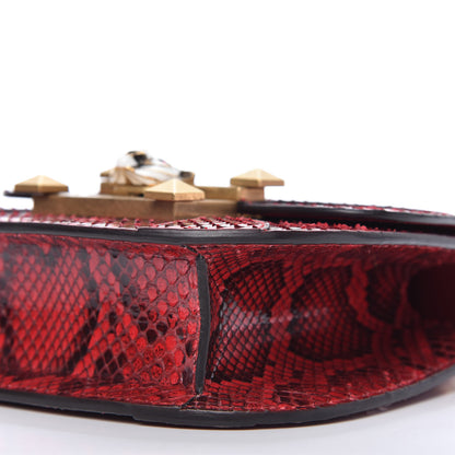 Gucci Elaphe Radiata Small Osiride Shoulder Bag Hibiscus Red 7 of 10