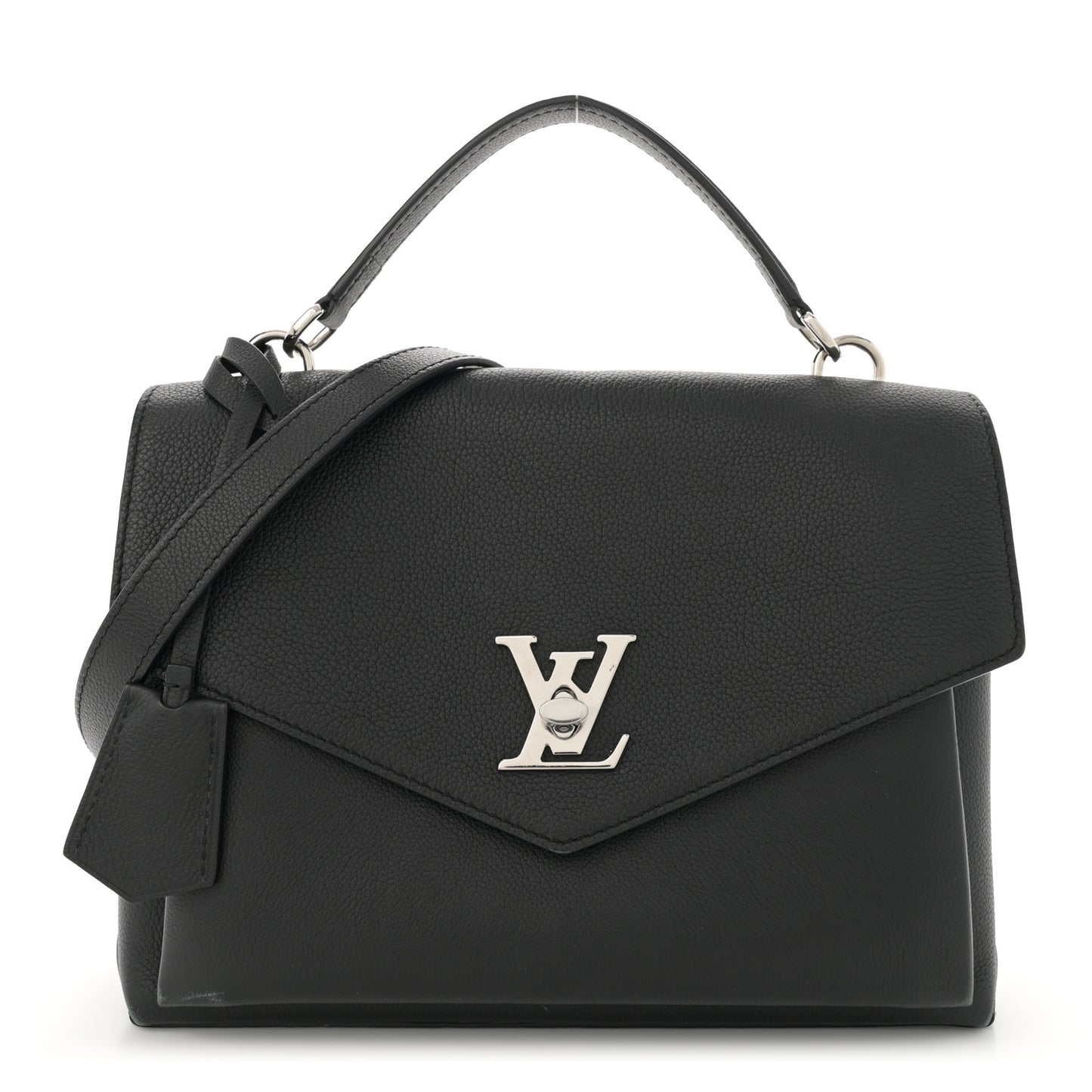 Soft Calfskin My Lockme Top Handle Black