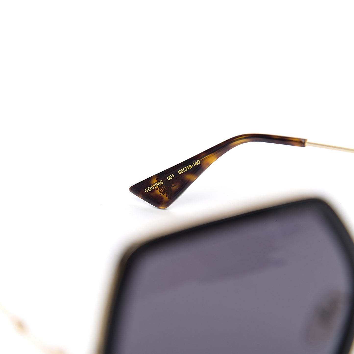 Acetate Oversize Square Frame GG0106S Sunglasses Black