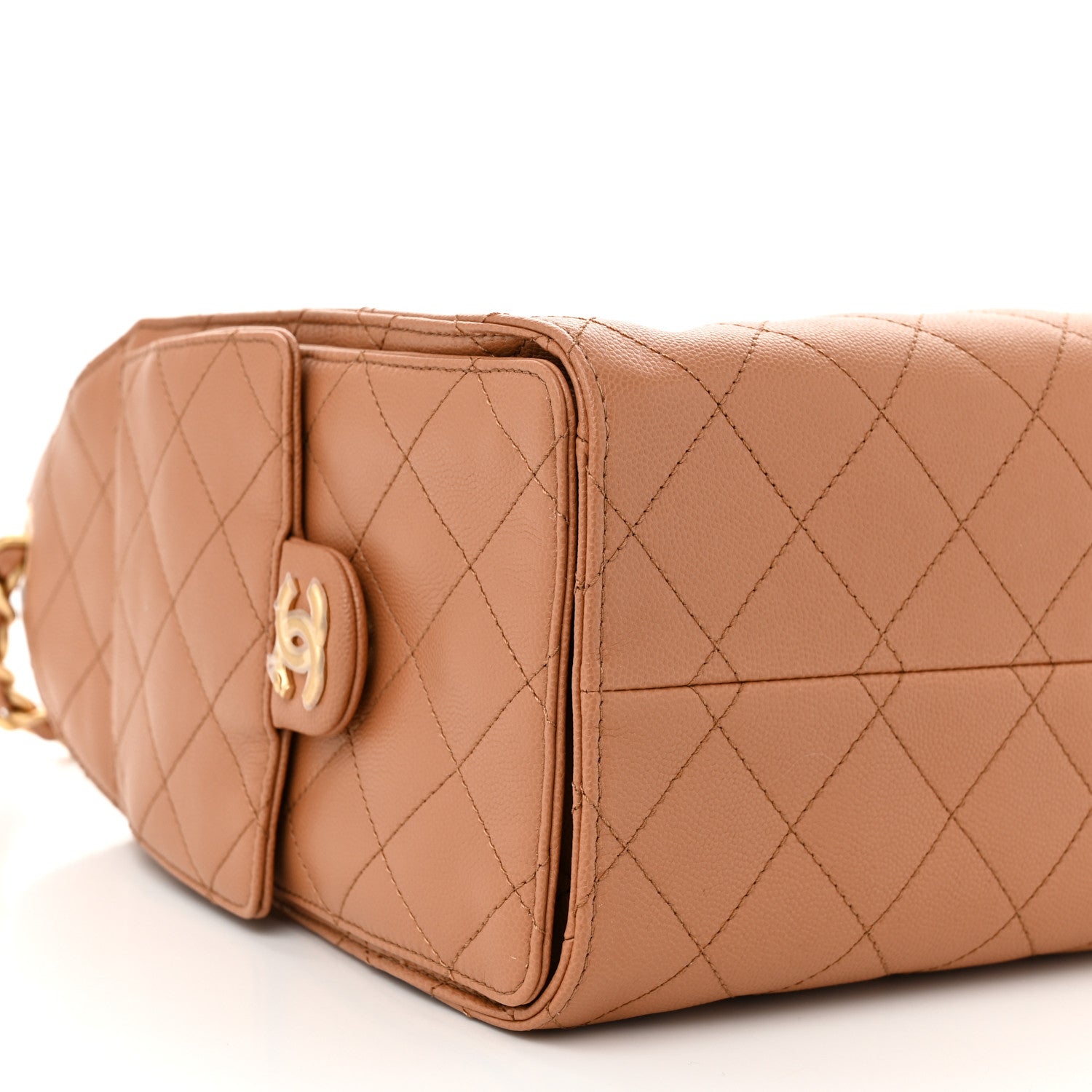 Chanel Caviar Quilted Small Chanel 25 Handbag Brown 9 of 11