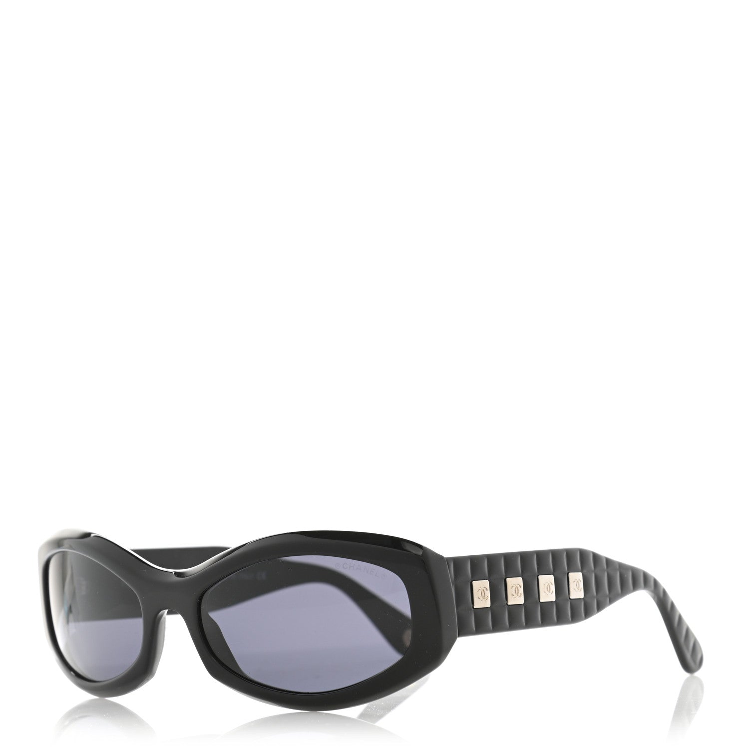 Chanel Chocolate Bar Quilted CC Sunglasses 5029 Black 1 of 9
