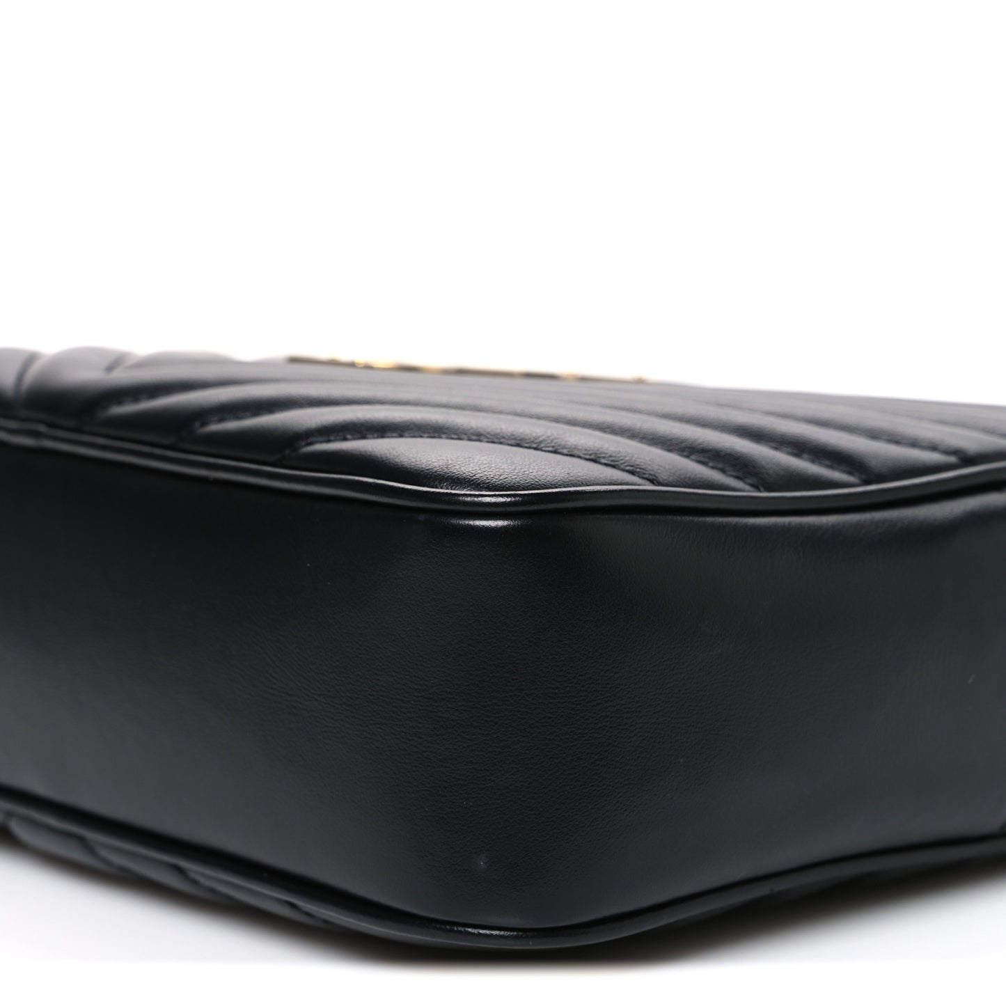 Calfskin Matelasse Monogram Lou Camera Bag Black