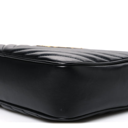 Saint Laurent Calfskin Matelasse Monogram Lou Camera Bag Black 10 of 10