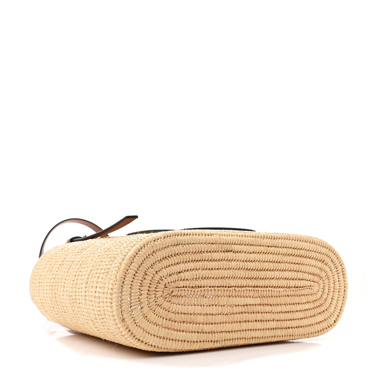 Raffia Small Square Basket Tote Bag Natural Tan