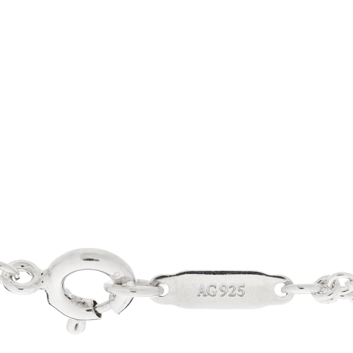 Tiffany Sterling Silver Enamel Infinity Bracelet Blue 4 of 4